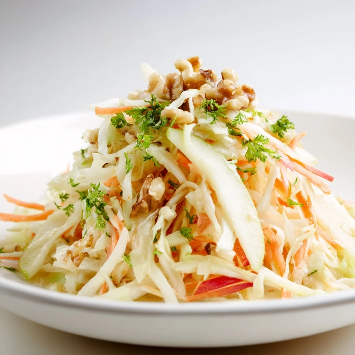 Crisp sauerkraut and apple slaw drizzled with honey mustard dressing.