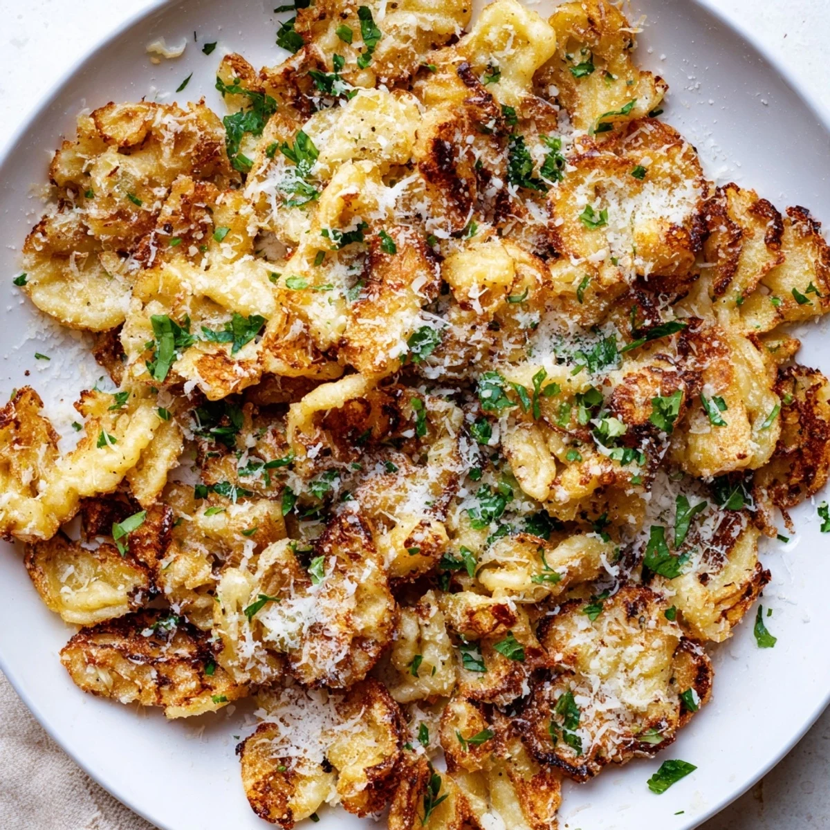 Crispy golden brown Air Fryer German Spätzle: imagine the crunchy texture and delicious, savory flavor.