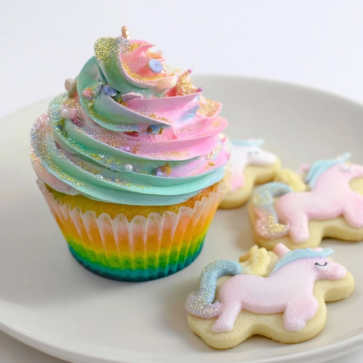 Here are the three SEO-optimized ALT image texts for your "Magical Unicorn Dessert Table" recipe:
