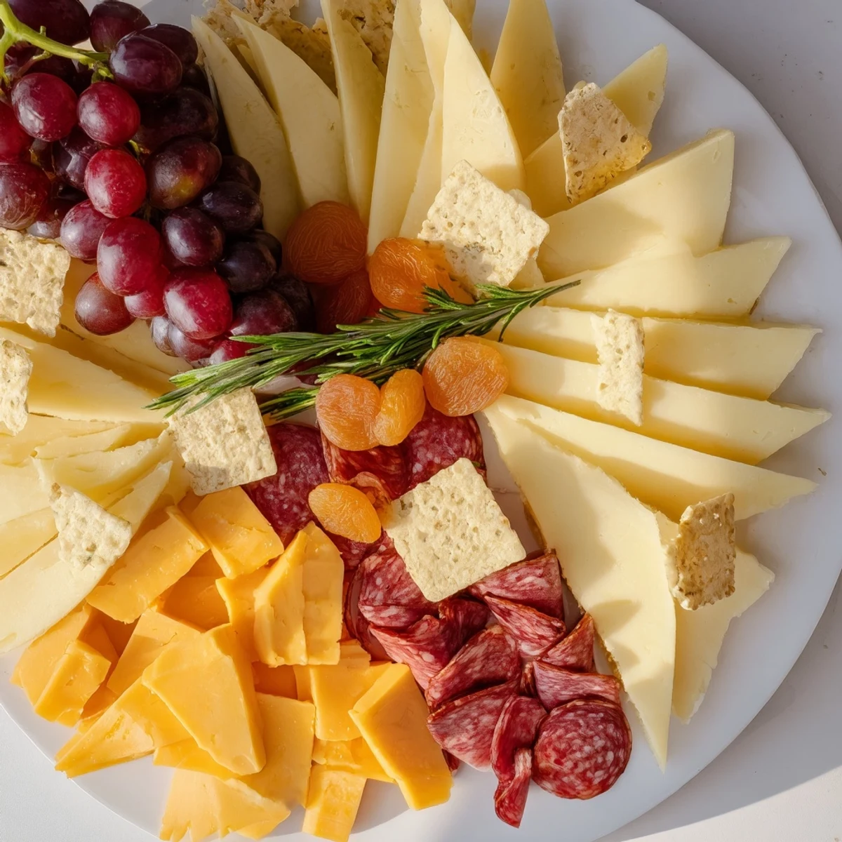 The Geometric Gala offers a modern charcuterie experience with artfully arranged, geometric cheeses and meats.