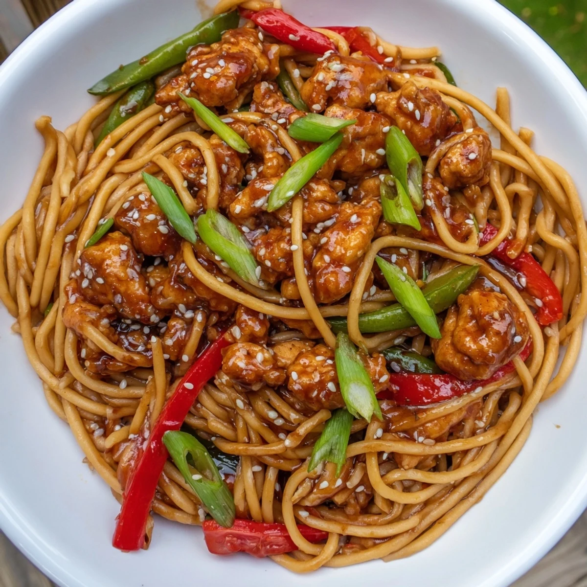 Sesam Hoisin Hack Pasta