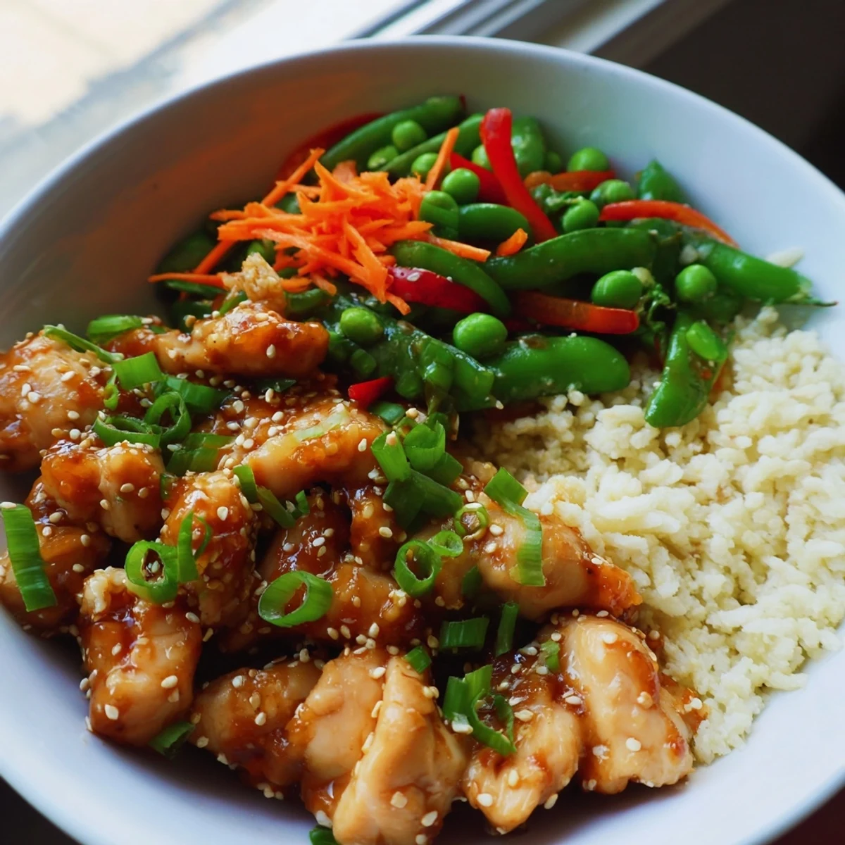 Mongolisches Huhn mit Nudeln