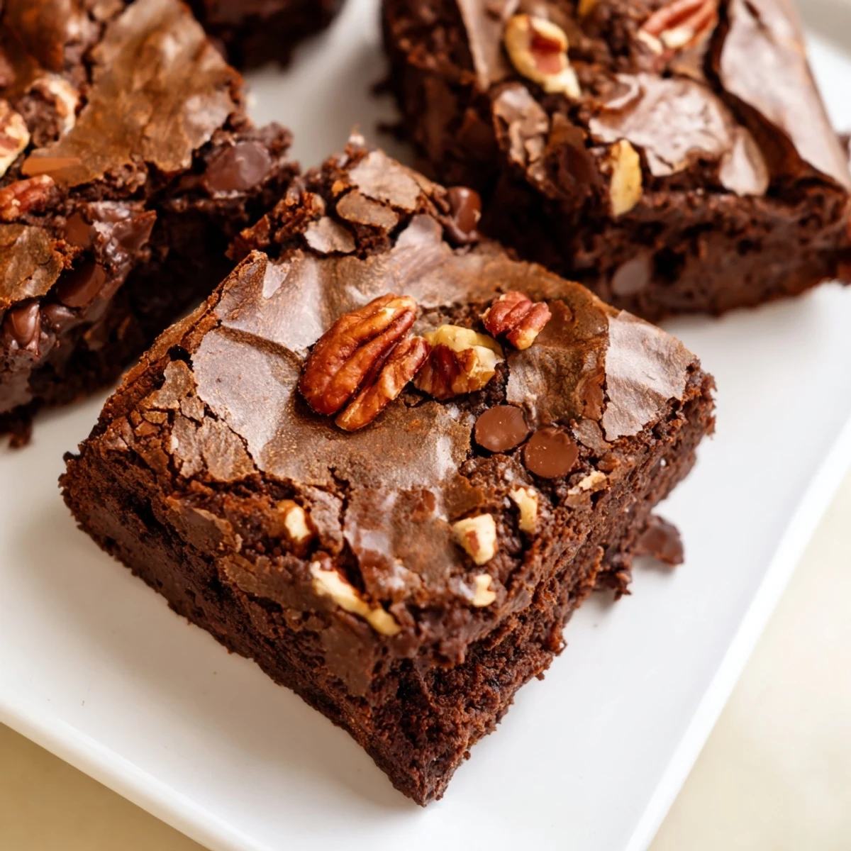 Here are the three ALT text descriptions for the Greek Yogurt Brownies recipe.