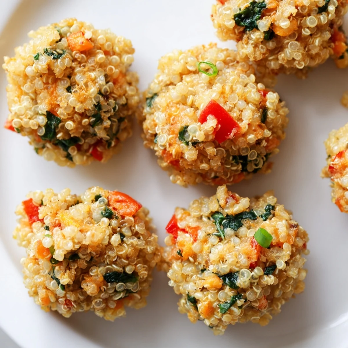 Golden Baked Cheddar Quinoa Bites, a delicious and easy to imagine snack with melted cheddar.