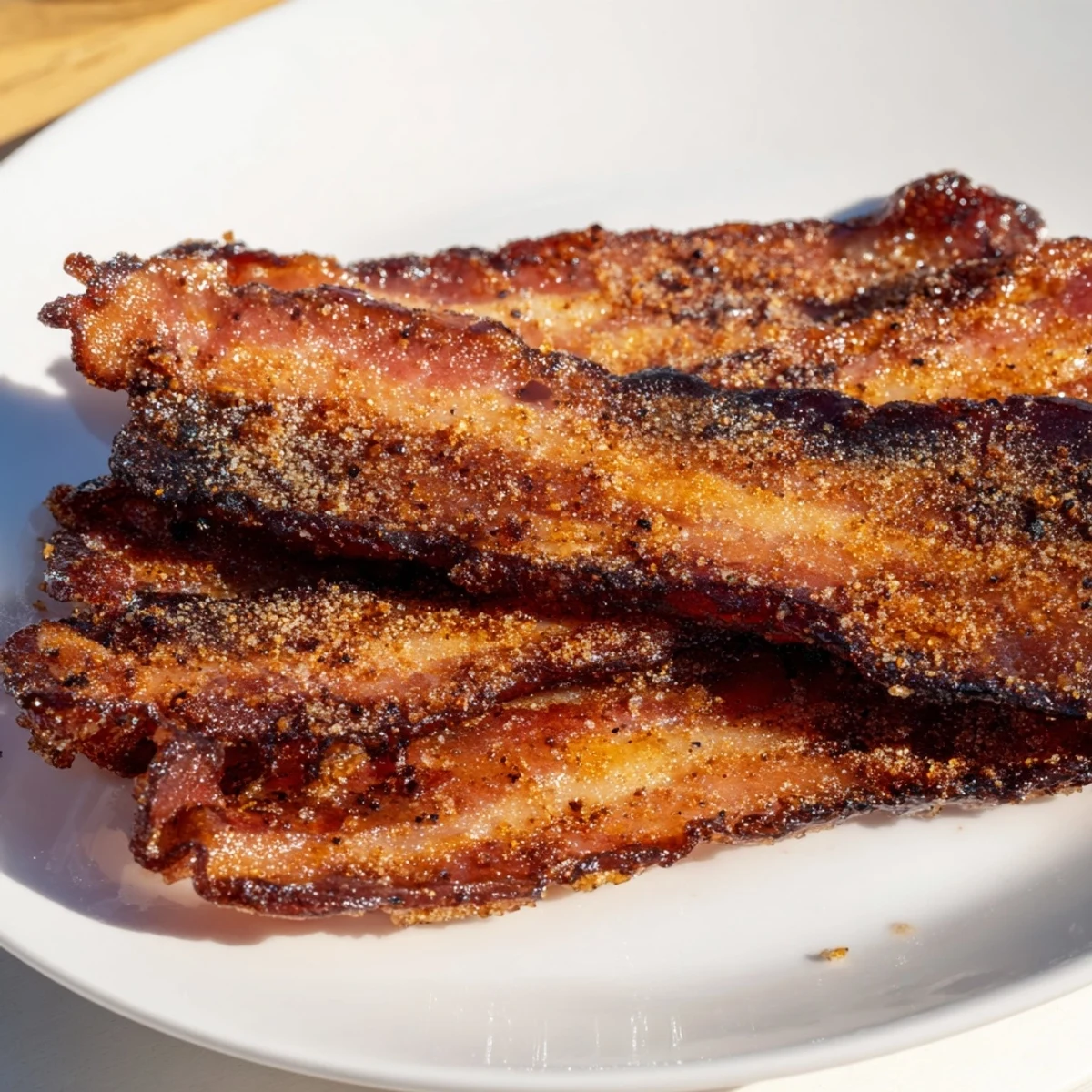 Crispy Snoop Dogg Billionaire Bacon, a delightful indulgence, offering a sweet, savory, and smoky snack.