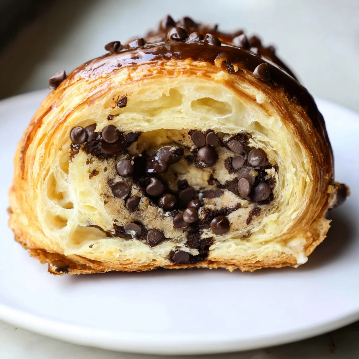Golden-brown Viral Crookies, a flaky croissant-cookie hybrid, perfect for dessert lovers to savor.