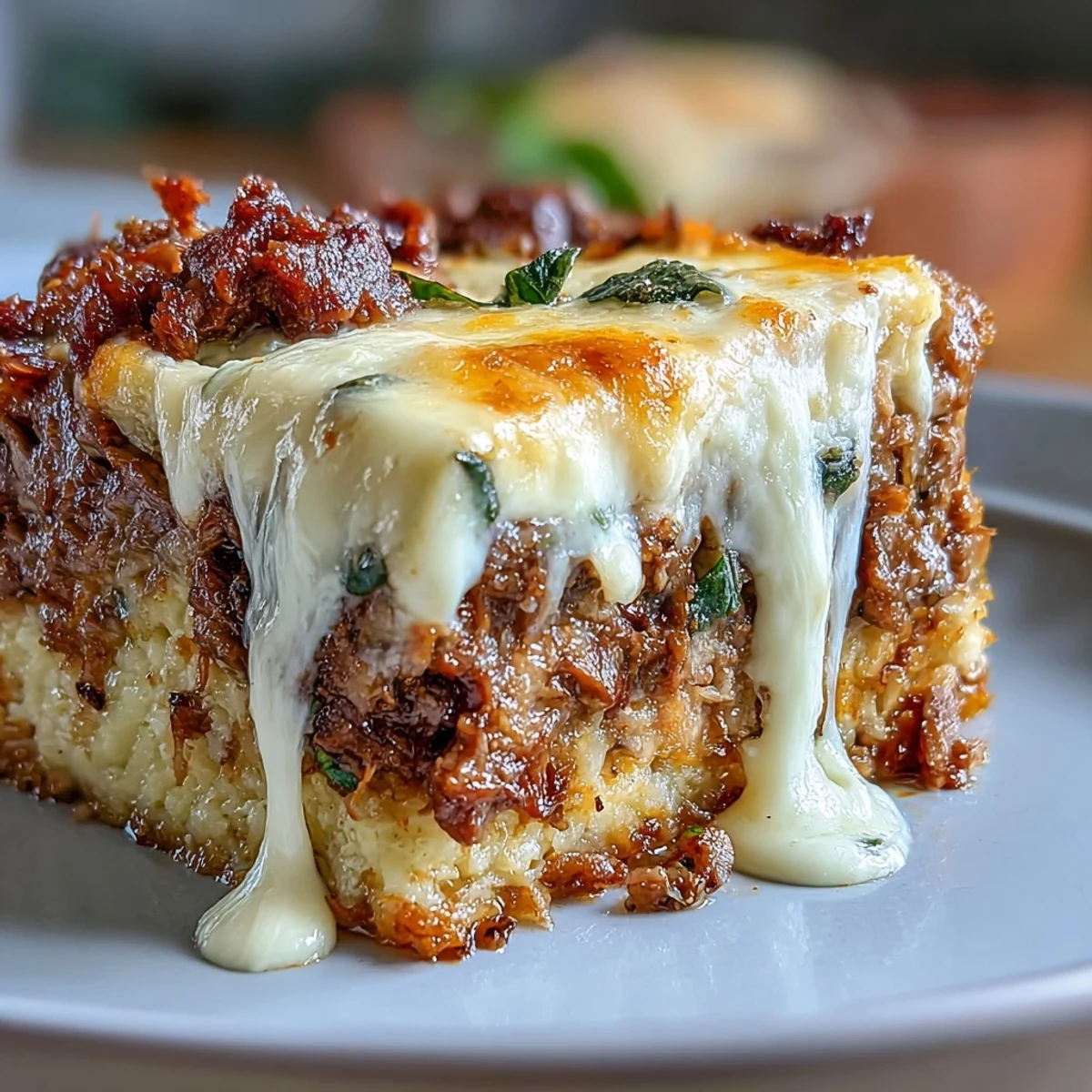 Served hot, this low-carb casserole offers a hearty, comforting keto meal.