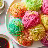 Neon Agar-Agar Nudeln