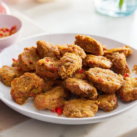 Golden-brown skillet German meatballs, savory and juicy, perfect for a comforting dinner.
