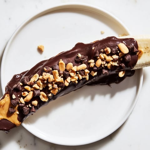Frozen Banana Chocolate Pops on a tray: A close-up shows the delicious peanut butter banana treats.