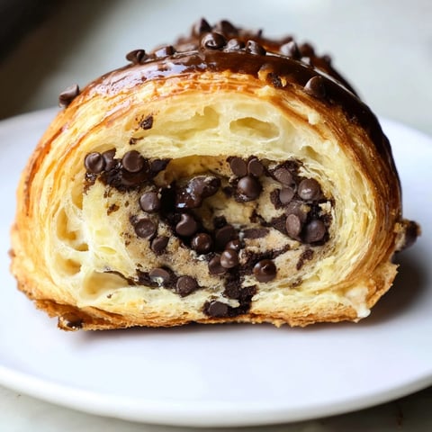 Golden-brown Viral Crookies, a flaky croissant-cookie hybrid, perfect for dessert lovers to savor.