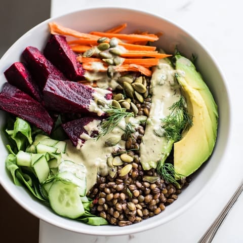 Linsen Rote Bete Power Bowl