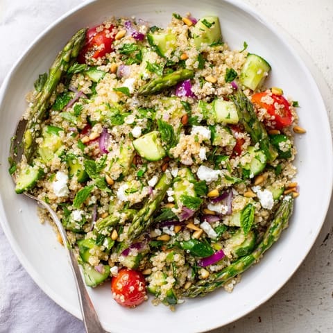 Spargel Quinoa Zitronen Salat