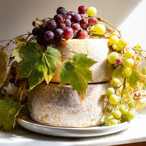 Rustikale Weinrebe Käse