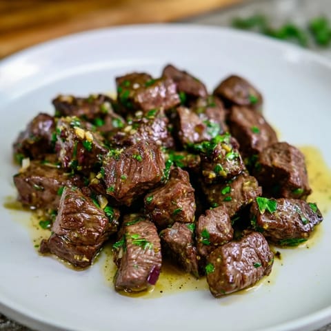 Air Fryer Knoblauch-Butter Steak