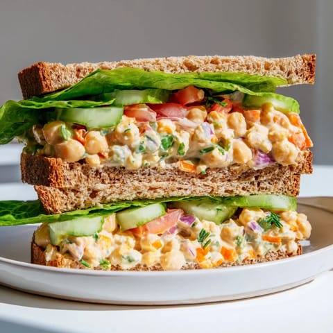Kichererbsen Salat Sandwich
