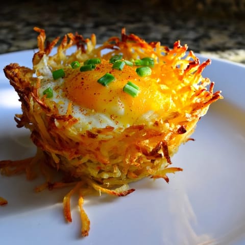 Knusprige Hashbrown Eier Nester #147