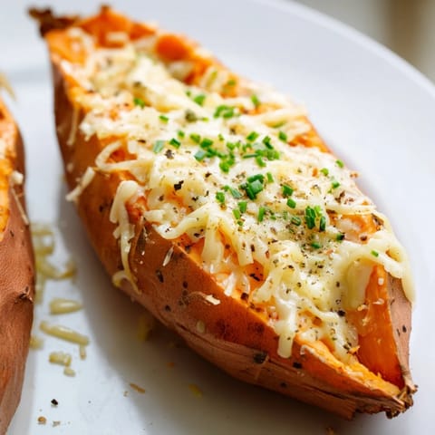 Süßkartoffel Käse ganz gebacken #171