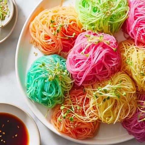 Neon Agar-Agar Nudeln