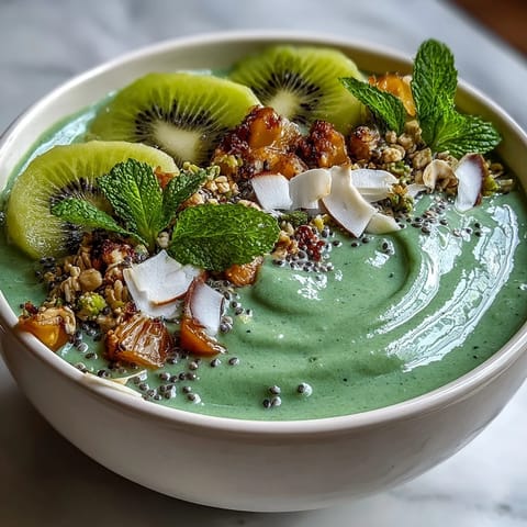 Veganer tropischer grüner Smoothie