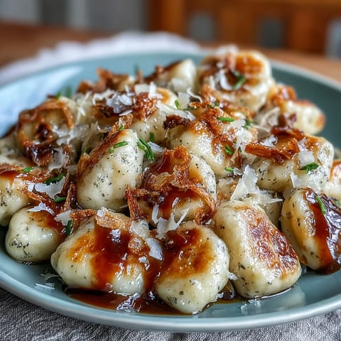 Trüffel Butter Gnocchi Gericht