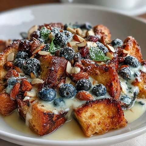 Blaubeer Zitronen Sauerteig Toast