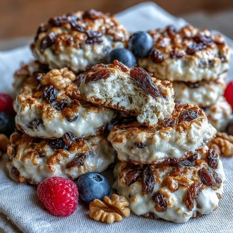 Cottage Cheese Hafer Rosinen