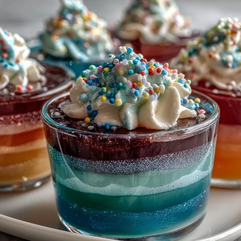 Rainbow Jello Cups für Kinder #403