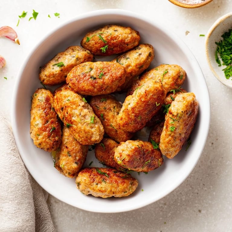 Tender, flavorful German meatballs nestled in a skillet, showcasing a classic, hearty recipe.