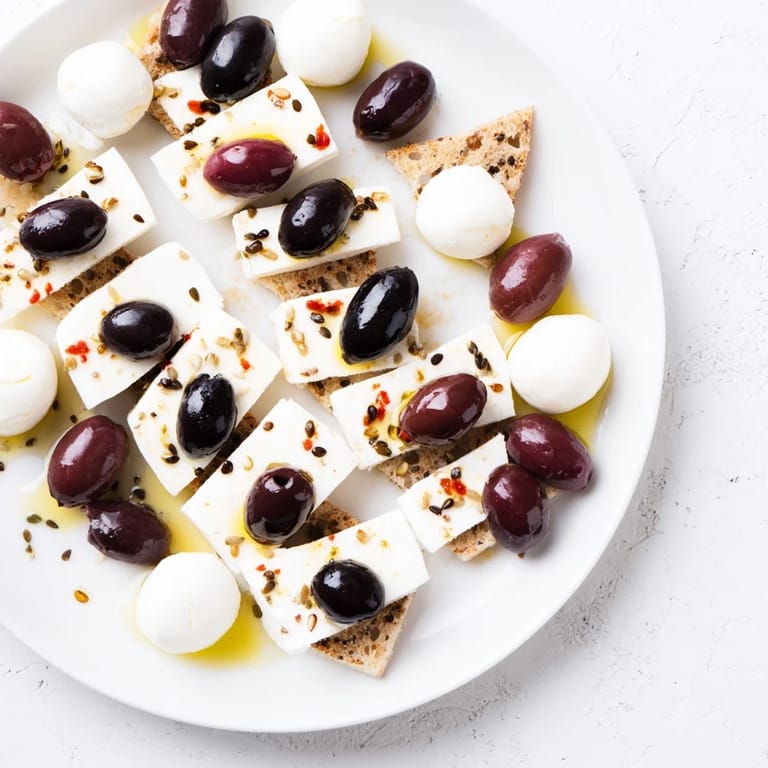 Close-up of a Black and White Formal Affair, showcasing a sophisticated, delicious vegetarian appetizer platter.