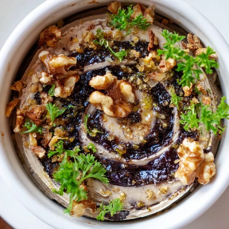 Imagine The Velvet Underground: a close-up of the elegant appetizer, showing layers of pâté and fruit compote.