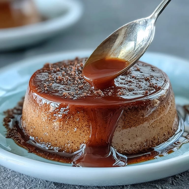 1. Hojicha Panna Cotta mit zarter, gerösteter Tee-Note in eleganter Dessertschale serviert.  