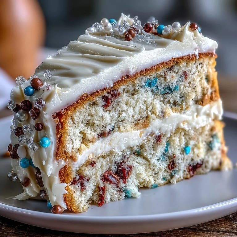 Bunte Schichtkuchen Class of 2026 Party-Kuchen mit funkelndem Champagner-Buttercreme-Topping.